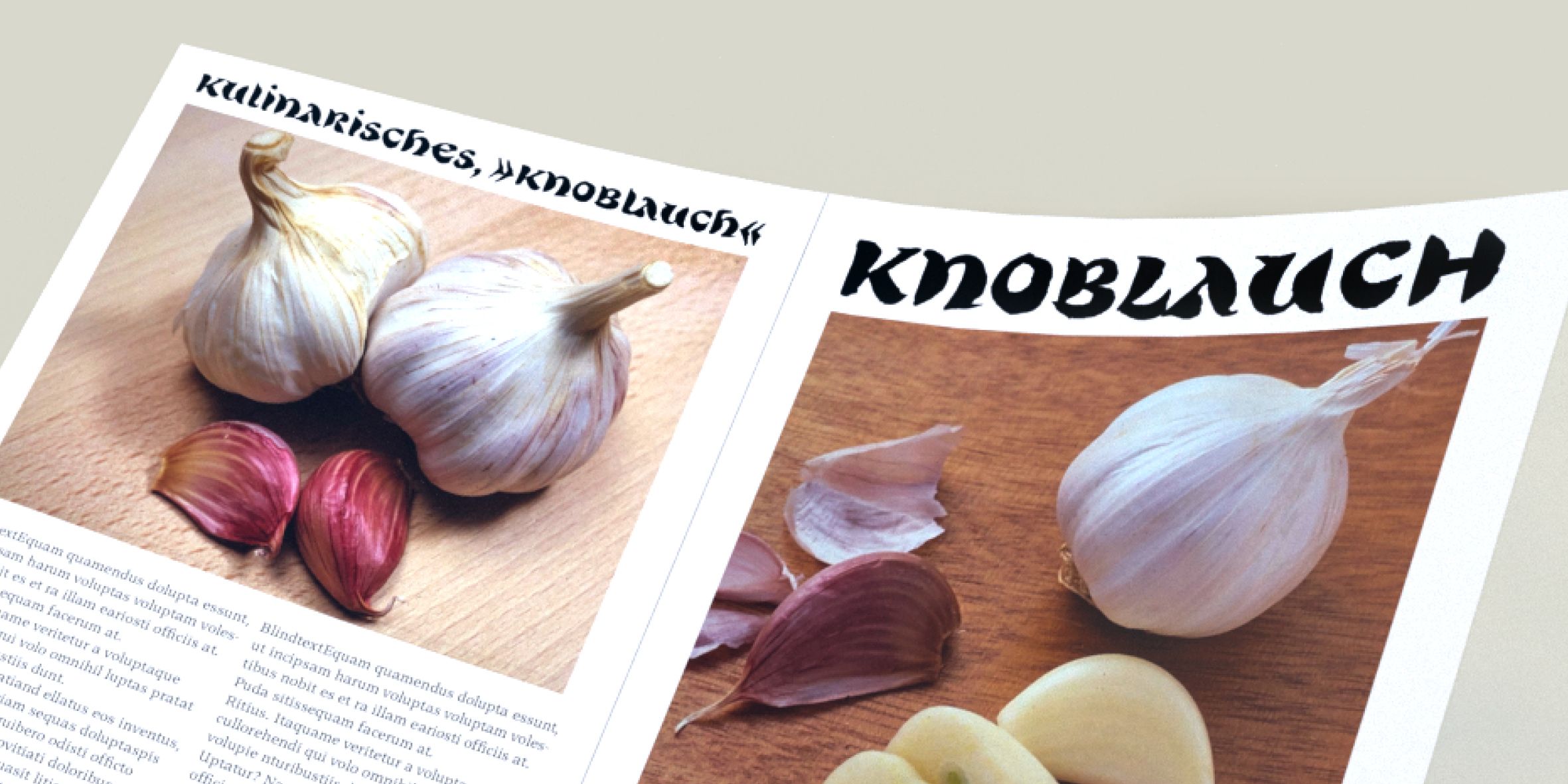 Poster: Sample of Byzan in use as a headline font in a magazine.