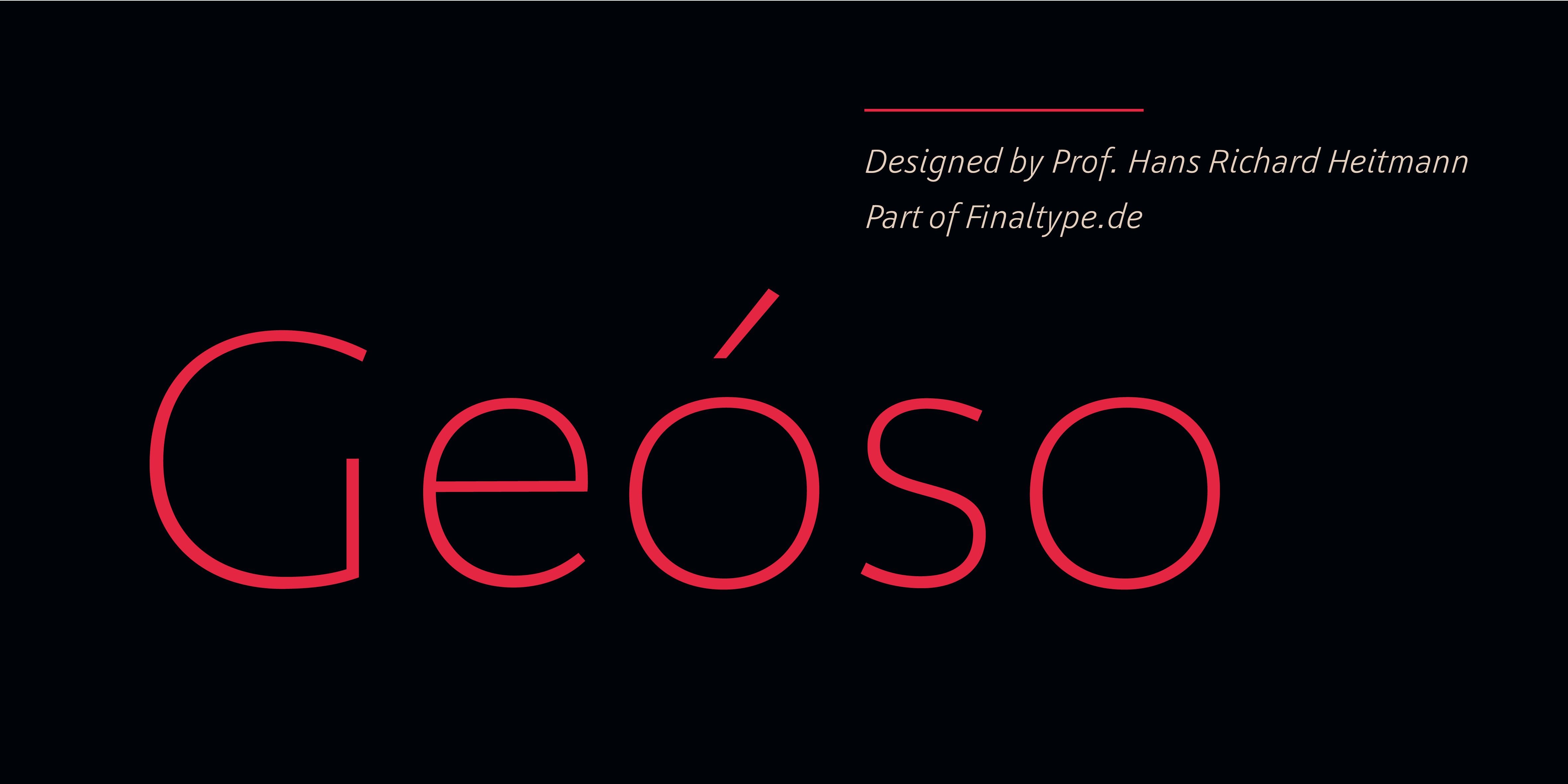 Poster: Geóso designed by Prof. Hans Richard Heitmann